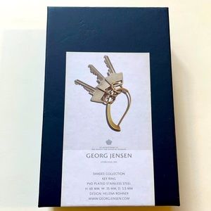 Georg Jensen Key Ring PVD Plated Stainless Steel